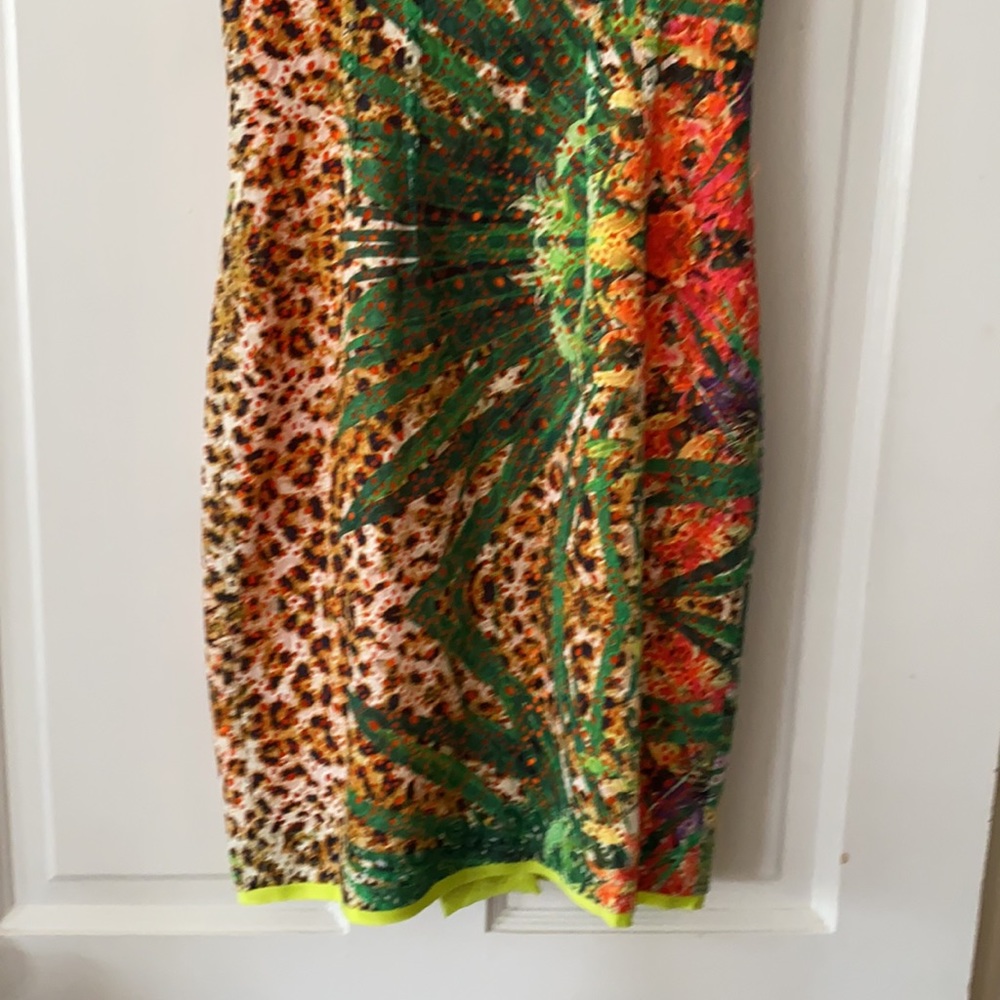 Ellie Tahari tropical print dress. Sz 0. NWT $598 - Picture 4 of 11
